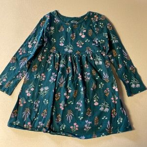 Jumping beans green floral toddler dress.